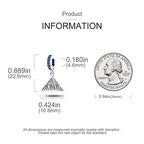 MULA 925 Sterling Silver Charms for Bracelets and Necklaces Lipstick and Bag Dangle Pendants Tower Camera Beads Jewelry Charms for Women - color: Pyramid Charm