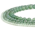 RUBYCA Wholesale Natural Green Aventurine Gemstone Round Loose Bead Jewelry Making 1 Strand - 6mm - color: Green Aventurine, size: 6 MM