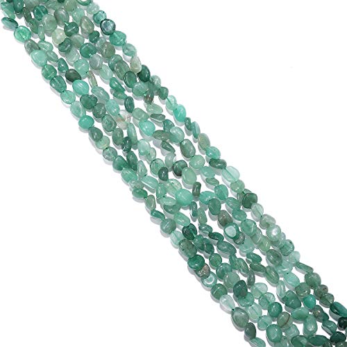 BEADIA Irregular Natural Green Aventurine Jade Stone Loose Semi Gemstone Beads for Jewelry Making 5-8mm 38cm - color: Green Aventurine Jade, size: 5-8mm 38cm