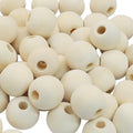 200Pcs Natural Wood Beads, 15mm Small Round Wooden Balls, Unfinished Wooden Beads for Crafts, DIY Jewelry, Dream Catchers - size: 15mm