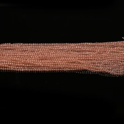 10 Strands Spinel Beads Artificial Faceted Small Round Loose Beads 3mm 15 inch for Jewelry Making Charms Necklace Bracelet - color: Orange