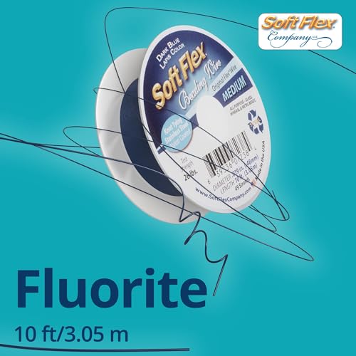 Soft Flex 49 Strand Beading Wire - Medium 0.19 Diameter - 10 Feet Nylon Design Wire - style: Dark Blue