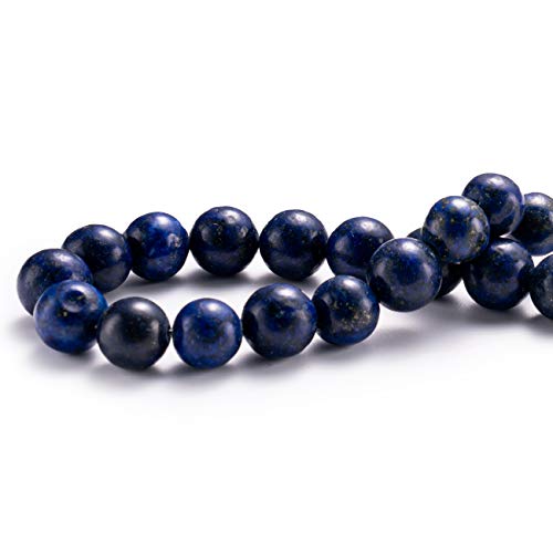 BEADIA Natural Lapis Lazuli Stone Round Loose Semi Gemstone Beads for Jewelry Making 6MM 61PCS - color: Lapis Lazuli, size: 6mm