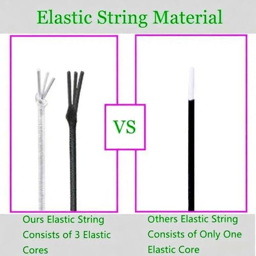 Elastic Jewelry Thread, 1mm Braided Thread, Used for Making Bracelets, Necklaces, DIY Crafts，Each roll 50 Meters, 3Rolls 150Meters (1 White+1 Black+1 Color) - color: 1 White+1 Black+1 Color