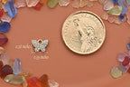 Pack of 20 Rhinestone Charms Gold Plated Pendants Pave Crystal Accessories for Necklace Bracelet Jewelry Making DIY Crafting - color: (Cute Butterfly)VID61301