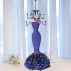 2 PCS Set Jewlery Display Shoe Ring Holder - Mannequin Necklace Display Bracelet Orgaziner (Purple) - color: Purple