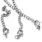 50 Pieces Silver Chain Extension, 2 Inch Stainless Steel Necklace Bracelet Extender, Pendant Anklet Extenders for Women, Jewelry Making With Durable Lobster Claw