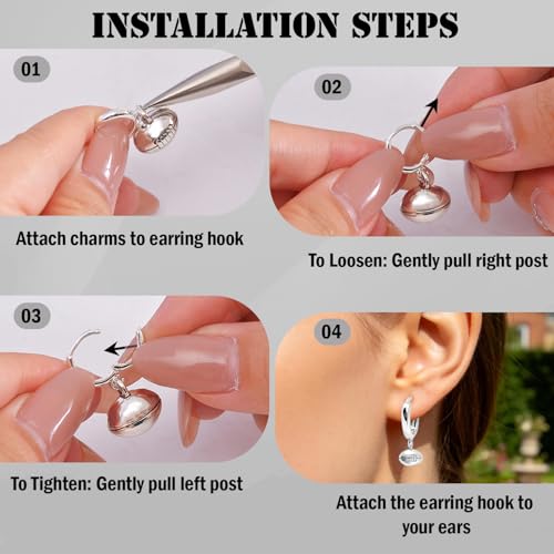 stino 16Pcs Huggie Earring Hooks for Jewelry Making, Brass Earring Hoops Clasps, Findings & Supplies(Silver Plated) - color: Silver Plated