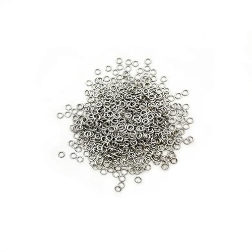 600 Pcs 304 Stainless Steel Jump Rings,4MM Open/Close O Rings,Loop Contactors for Jewelry Making,DIY Crafts, Industrial Repair 1MM Thickness (18 Gauge) - size: 4MM