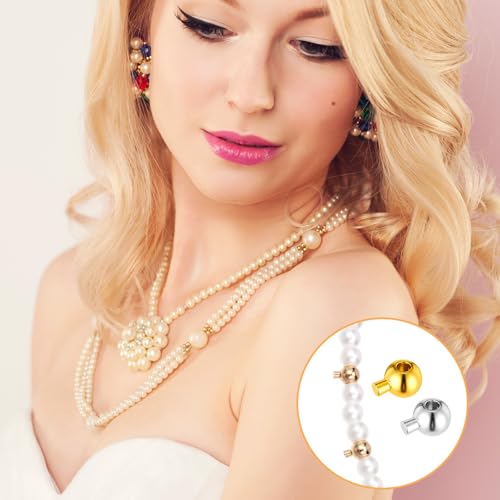 60 Pcs Crimp Beads Stopper for Bracelets, Crimp Beads for Jewelry Making 3 mm Round Positioning Spacer Bead Positioning Spacer Bead for Jewelry Making Gold Silver MetalBead