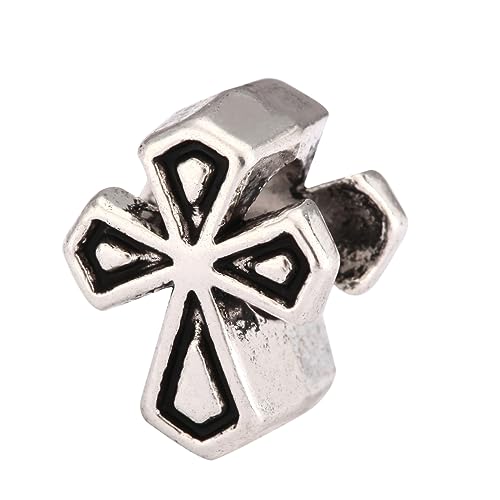 40pcs Triangle Celtic Trinity Knot Sign Large Hole Religious Loose Beads (4.5mm Hole) Antique Silver for Earrings Bracelet Necklace Anklet DIY Jewelry Making MEC-D1 - size: Triangle Celtic Trinity Knot Sign