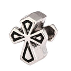40pcs Triangle Celtic Trinity Knot Sign Large Hole Religious Loose Beads (4.5mm Hole) Antique Silver for Earrings Bracelet Necklace Anklet DIY Jewelry Making MEC-D1 - size: Triangle Celtic Trinity Knot Sign