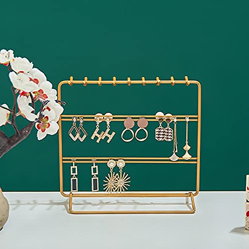 Jewelry Organizer, Jewelry Holder, Perfect Earrings, Necklaces and Bracelets Holder, Golden - color: Golden