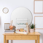 BBTO Earring Hangers Holder Organizer Clear Acrylic Rack Jewelry Display Stand with Mini Hangers Christmas Women Gift for Earrings Necklace Ring Bracelet Jewelry(Transparent)