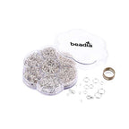 BEADIA Open Jump Rings Sliver 6 Sizes 2400pcs with Lobster Claw Clasps Set for DIY Jewelry Making Supplies - color: Silver, size: Variety Pack (6 Sizes)