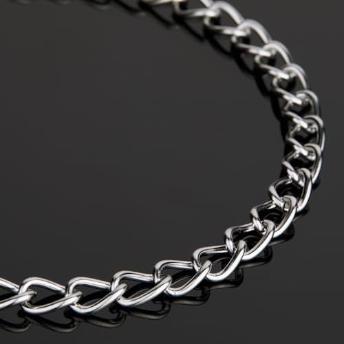 UMAOKANG 6.6 Feet Jewelry Chain for Jewelry Making Stainless Steel Chains Bulk for Men and Women Necklace DIY Jewelry Making Chain Roll - color: Cable (Steel)