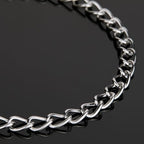 UMAOKANG 6.6 Feet Jewelry Chain for Jewelry Making Stainless Steel Chains Bulk for Men and Women Necklace DIY Jewelry Making Chain Roll - color: Cable (Steel)
