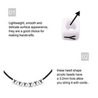 FASHEWELRY 300Pcs Cube White Acrylic Letter Beads 6x6mm Letter Y Alphabet Beads for DIY Bracelet Necklace Jewelry Making - color: Letter Y, size: 6x6x6mm
