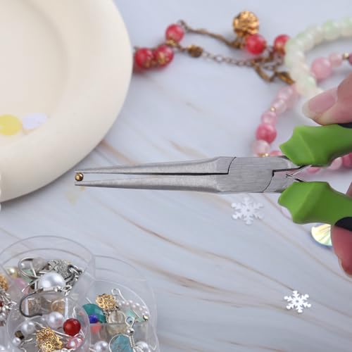 SPEEDWOX 6 Inches Mini Needle Nose Pliers for Jewelry Making Smooth Jaws Extra Long Fine Pliers Professional Tool Beading Hobby Craft DIY - style: Needle Nose Pliers