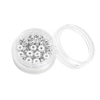 BEADIA Silver Plated Roudelle Spacer Beads 5x2mm 50pcs for Jewelry Making Findings Non Tarnish - color: Silver, size: 5x2mm Roudelle