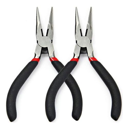 5 inch Needle Nose Pliers For Jewelry Making,Long Nose Craft Pliers with Side Cutters,Mini Needle Nose Pliers for Electronics, Jewelry Making, Side Cutting Pliers for Working in Tight Areas - style: Needle Nose
