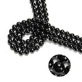 74Pcs(2 Strand/Set) 10mm Black Tourmaline Smooth Round Beads Natural Stone Beads AAA Grade Premium Round Gemstone Genuine Real Stone Loose for DIY Bracelet Jewelry String Making - color: Black Tourmaline, size: 10mm