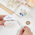 Beebeecraft 1 Roll 98 Feet/30m Copper Wire 20 Gauge 0.8mm Sterling Silver Plated Brass Jewelry Wire Round Beading for Jewelry Making Supplies DIY Craft - color: Silver