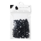 Raicegs 100pcs 6mm Black Tourmaline Beads Natural Gemstone Beads Round Loose Beads for Jewelry Making DIY Bracelets Necklace - color: Black Tourmaline, size: 6mm Round
