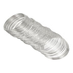 PATIKIL 100 Loops Memory Wire, 1pcs 1mm 18 Gauge Jewelry Wire Craft Wire Memory Steel Wire for Jewelry Making Bracelets Beading DIY Crafts, Light Gold - color: Light Gold