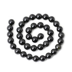 35PCS 10mm Natural Black Obsidian Gemstone Round Loose Beads Crystal Energy Stone Healing Power for DIY Jewelry Making 1 Strand 15" - color: Black Obsidian, size: 10mm