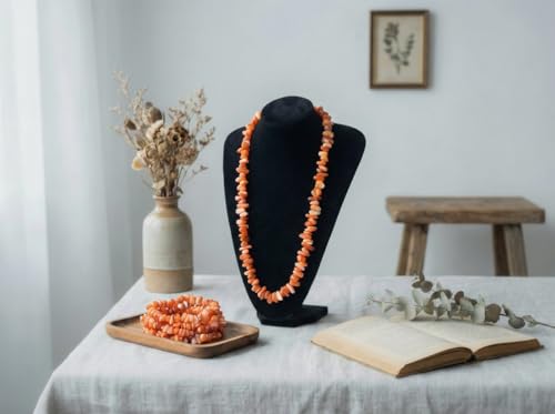 Chip Shells, 260pcs 5-8mm Irregular Beads with Holes, Orange Shell & Carnelian Chip Beads for Jewelry Making - color: Orange