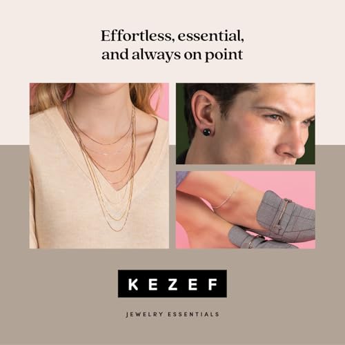 KEZEF 18k Gold Plated 925 Sterling Silver Unisex 14"-36" Singapore Chain Necklace - color: Sterling Silver, size: 30 Inch