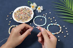 XIANNVXI 500PCS 6mm Heart Spacer Beads for Jewelry Making - Small Hole Loose Beads for DIY Bracelets, Necklaces & Earrings (Gold, Silver, Rose Gold) - color: Love 3 colors