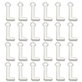 PATIKIL Letter Charm, 50pcs Alphabet Initial Pendant Charm Bulk DIY for Jewelry Making Bracelets Earrings Necklace - style: L