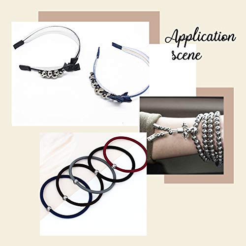 UNICRAFTALE 60pcs Rondelle Spacer Beads Stainless Steel Loose Beads 6mm Hole Spacer Beads Smooth Surface Beads Finding for DIY Bracelet Necklace Jewelry Making Craft - size: 10mm