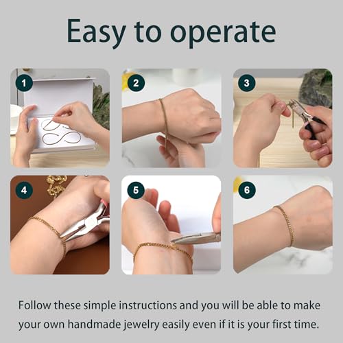 Mother’s Day Gift – Permanent Bracelet Kit with Love Vow Card, 316L Stainless Steel Chain & 925 Silver Heart Clasp, Handcrafted, Ideal for Anniversary & Romantic Date Night - color: Gold + Silver