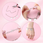12 Pack DIY Charm Bracelet Chain Silver Chain Bracelets with Lobster Clasps Jewelry Making Bracelets Chains Metal Bracelet Link Chains Crafts Supplies for Women Men