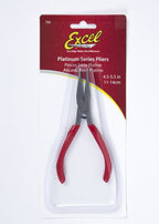 Soft Grip Flat Nose Pliers, 5.5 Inch Carbon Steel Precision Tool Ideal for Jewelry Making and Crafts - style: Flat Nose