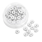 BEADIA Silver Plated Roudelle Spacer Beads 5x2mm 50pcs for Jewelry Making Findings Non Tarnish - color: Silver, size: 5x2mm Roudelle