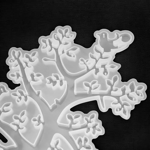 Tree Shape Jewelry Stand Mold, Silicone Resin Earring Holder Epoxy Casting Display Necklace Organizer Hanger Rack Mould for DIY Art Crafts, Handcraft Making, Bracelets Storage, Home Decoration Gift