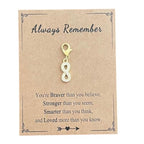 AMOBESTER Gold Infinity Symbol Clip on Charms with Cubic Zirconia Sparkling Infinity Sign Pendant, Lobster Clasp for DIY Bracelet Necklace Making