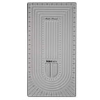The Beadsmith Bead Board, Grey Flocked, 5 U-Shape and 6 Straight Channels, 10 x 20.5 inches, Design Boards for Creating Bracelets, Necklaces and Other Jewelry - size: 40" - 5 Channel