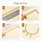 Jabogrii 16.4 Feet Gold Paperclip Jewelry Chains Bulk Stainless Steel Embossed Oval Link Chain for Jewelry Making - color: Embossed Paperclip Gold