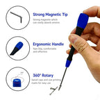 Precision Repair Tool Set, 12-Piece Electronics & Jewelers Repair Kit with Precison Screwdrivers, Mini Pliers, Demagnetizer, Small Tool Kit for PC, Laptop, Phone Repair, Includes Compact Storage Pouch