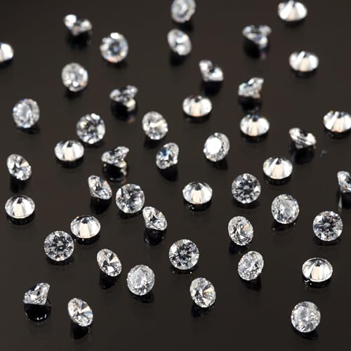 FASHEWELRY 300Pcs 2mm Cubic Zirconia Cabochons Tiny Rhinestone Clear Pointed Back Faceted Crystal Diamante for Nail Art Craft Replacing Jewelry Grade AAA - color: Clear, size: 2mm