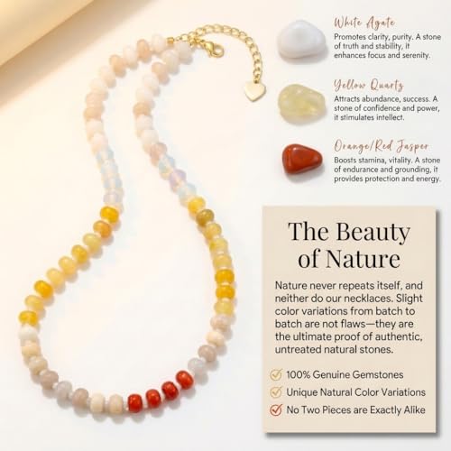 Gmai Layered Beaded Necklace for Women Colorful Trendy Snake Chain Circle Pendant Choker Gold Chain Adjustable Length Bohemian Rainbow Stackable Necklaces Jewelry Gift - style: Yellow white string beads