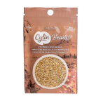 John Bead 25g Cylin Beads Gold Silver Lined 11/0 Glass Cylindrical Seed Beads for Jewelry Bracelets Necklaces Earrings Making Embroidery - color: Gold Silver Lined