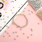 6mm Flat Round Spacer Beads, Clay Beads for Bracelets Making Kit, Heishi Polymer Flat Disc Spacer Beads for Jewelry Making, Clay Beads for Jewelry Making Gold Beads Silver (1700pcs（500star）) - color: 1700pcs（500star）