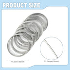 1 Set Carbon Steel Memory Wire, 0.6mm Platinum Bangle Bracelet Memory Beading Wire, Jewelry Making Accessories for Art Creation Necklace Ring Earring DIY Crafts Making, 22 Gauge