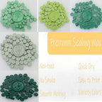 250Pcs Green Mix Sealing Wax Beads for WaxSeal Stamp, Green WaxSeal Beads Set with 5 Colors Perfect for Gift Sealing, Letter Wax Sealing (250, Green Mix) - color: Green Mix